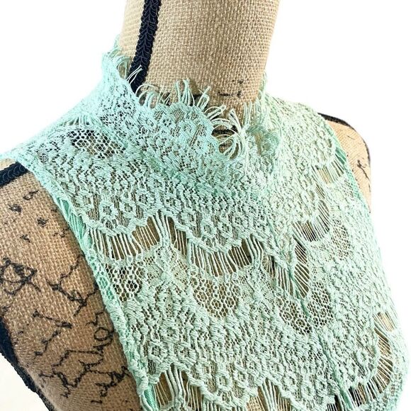 Custom Free People Mint Lace Dress - Picture 9 of 14